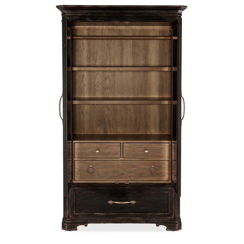 Americana Wood Wardrobe in Black by Hooker Furniture
