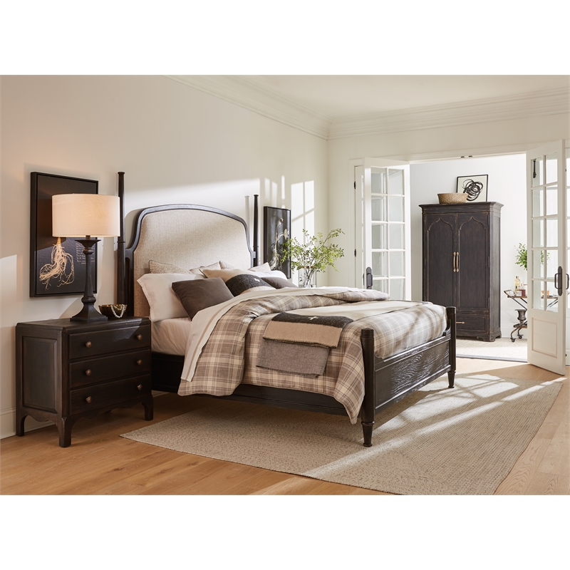 Americana Wood Wardrobe in Black by Hooker Furniture