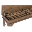 Americana Wood Bed Bench in Brown by Hooker Furniture