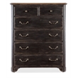 Hooker Furniture Americana 6-Drawers Chest in Black/Brown Distressed Wood