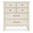 Hooker Furniture Americana 6-Drawers Chest in White Distressed Wood