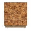 Melange Burlesque Wood Square Accent Table in Brown by Hooker Furniture