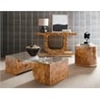 Melange Burlesque Wood Square Accent Table in Brown by Hooker Furniture