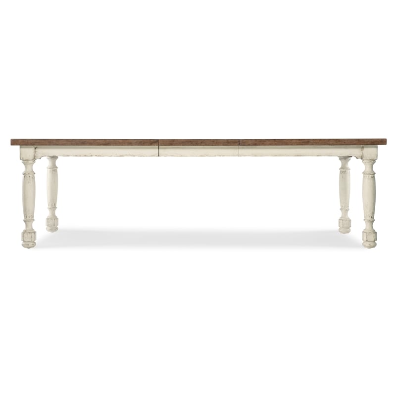Americana Leg Dining Table w/1-22in leaf in White Wood by Hooker Furniture