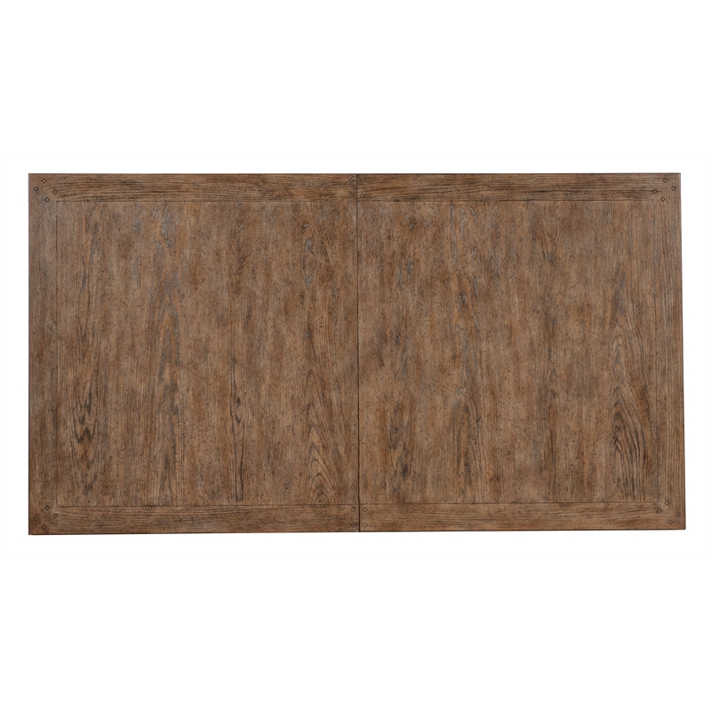 Americana Wood Leg Dining Table w/1-22in leaf in Black by Hooker Furniture