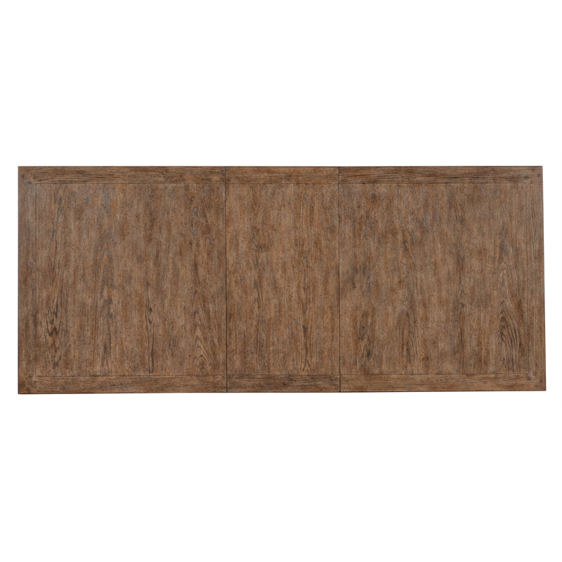 Americana Wood Leg Dining Table w/1-22in leaf in Black by Hooker Furniture