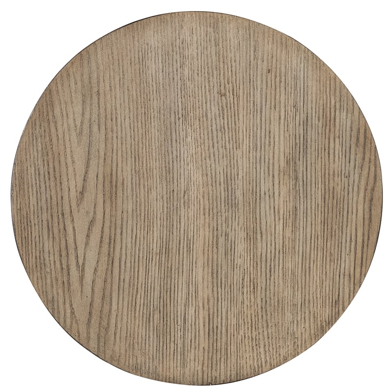 Commerce & Market Round Wood Accent Table in Brown Finish by Hooker Furniture
