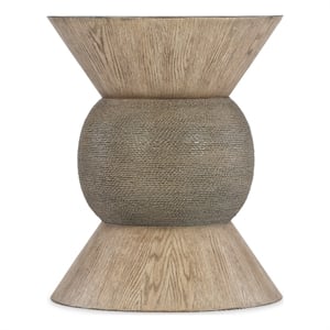 Commerce & Market Round Wood Accent Table in Brown Finish by Hooker Furniture