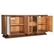 Melange Lloyds Leopard Entertainment Credenza in Brown Wood by Hooker Furniture