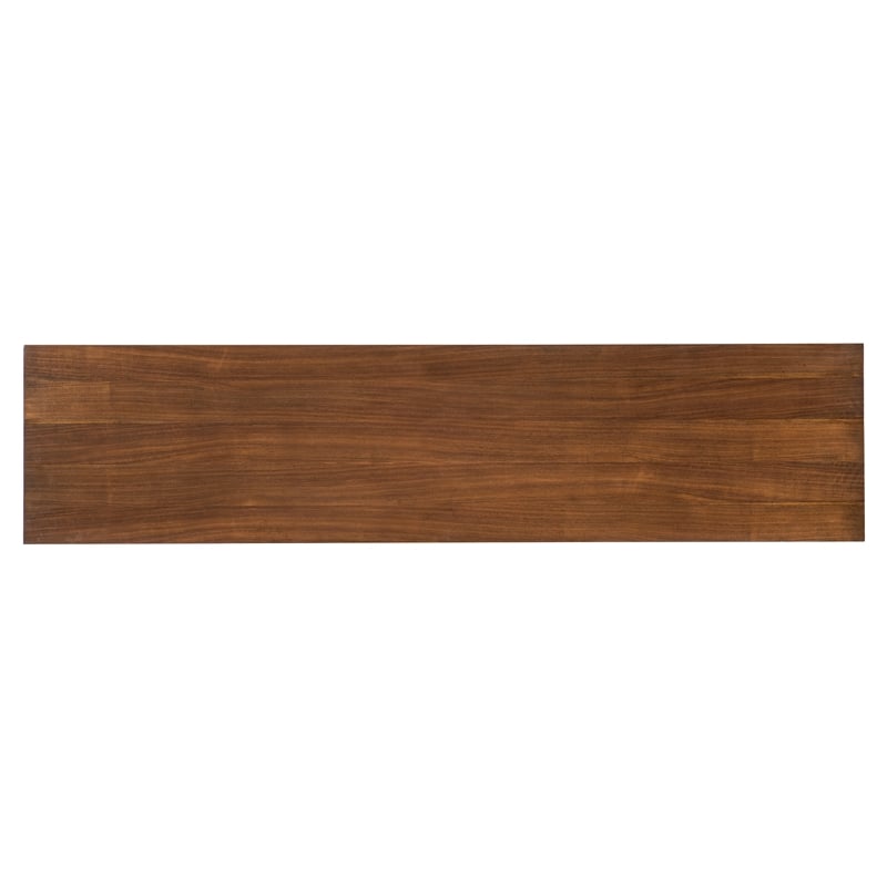 Melange Lloyds Leopard Entertainment Credenza in Brown Wood by Hooker Furniture