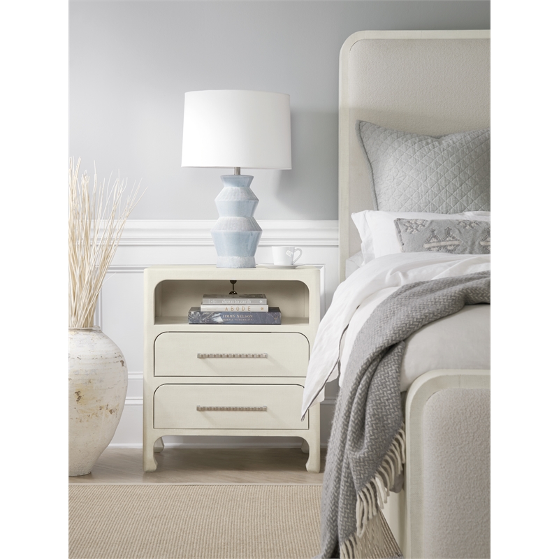 Serenity Nightstand in White Wood by Hooker Furniture