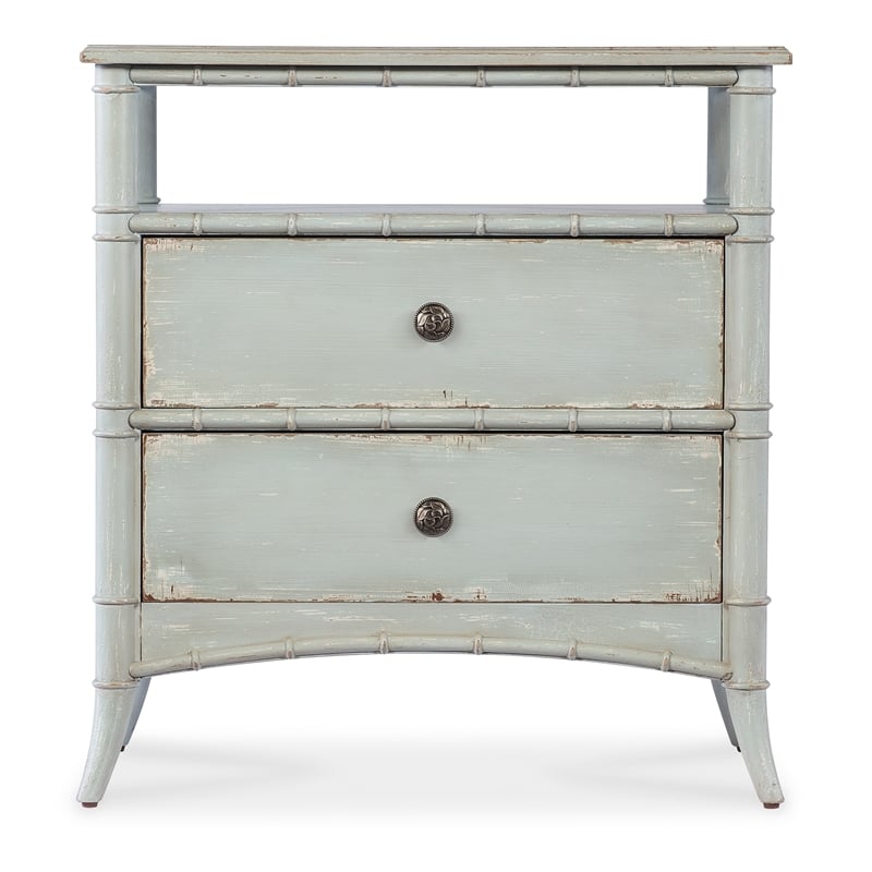 Charleston Wood Nightstand in Blue by Hooker Furniture