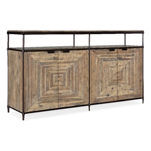 st. armand wood entertainment console in bronze by hooker furniture