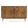 Melange Fingerprints Two Door Wood Credenza in Black by Hooker Furniture