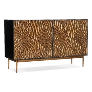 Melange Fingerprints Two Door Wood Credenza in Black by Hooker Furniture