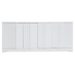 Melange Corinth Four Door Entertainment Console in White Wood by Hooker