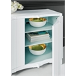 Melange Corinth Four Door Entertainment Console in White Wood by Hooker