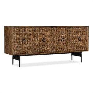 melange swanston credenza in brown wood by hooker furniture