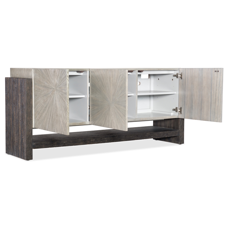 Melange Ground Perspective Credenza in Brown Wood by Hooker Furniture