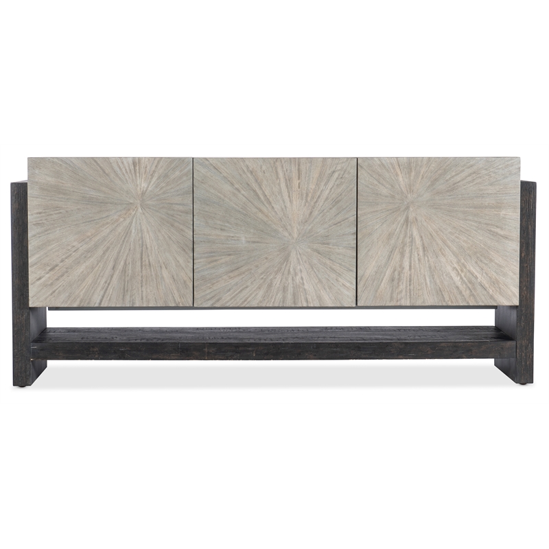 Melange Ground Perspective Credenza in Brown Wood by Hooker Furniture