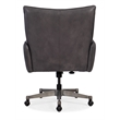 Quinn Executive Swivel Tilt Chair in Gray Leather by Hooker Furniture