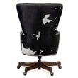 Katherine Executive Swivel Tilt Chair with Black & White HOH in Brown Leather