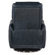 Steffen Swivel Power Recliner with Power Headrest in Blue Leather by Hooker