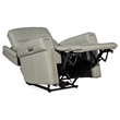 Carroll Power Recliner with Power Headrest & Lumbar in Gray Leather by Hooker