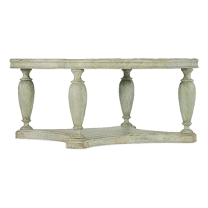 Traditions Round Cocktail Table in Green Wood by Hooker Furniture