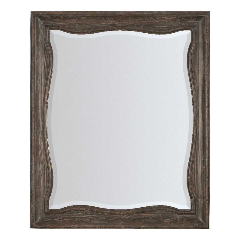 Traditions Landscape Mirror in Brown Wood by Hooker Furniture