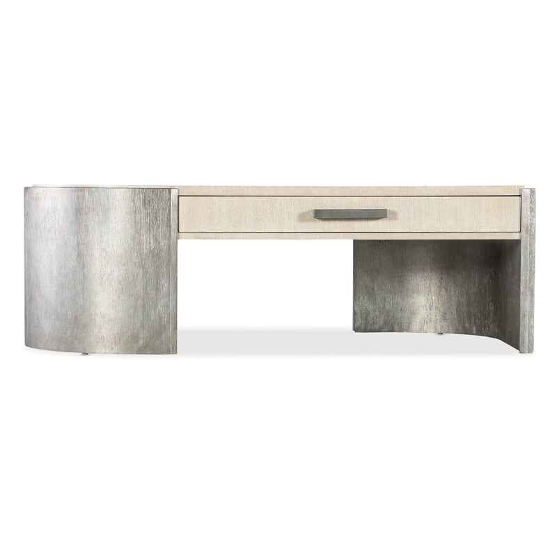 Melange Silverfrost Cocktail Table in Brown Wood by Hooker Furniture