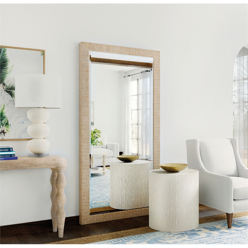 Serenity Sandpiper Floor Mirror in Natural Wood by Hooker Furniture