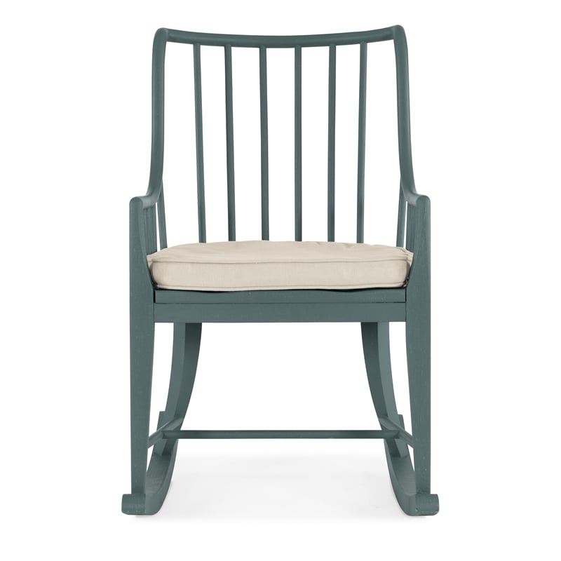 Serenity Moorings Wood Rocking Chair in Blue by Hooker Furniture