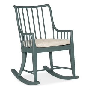 Serenity Moorings Wood Rocking Chair in Blue by Hooker Furniture