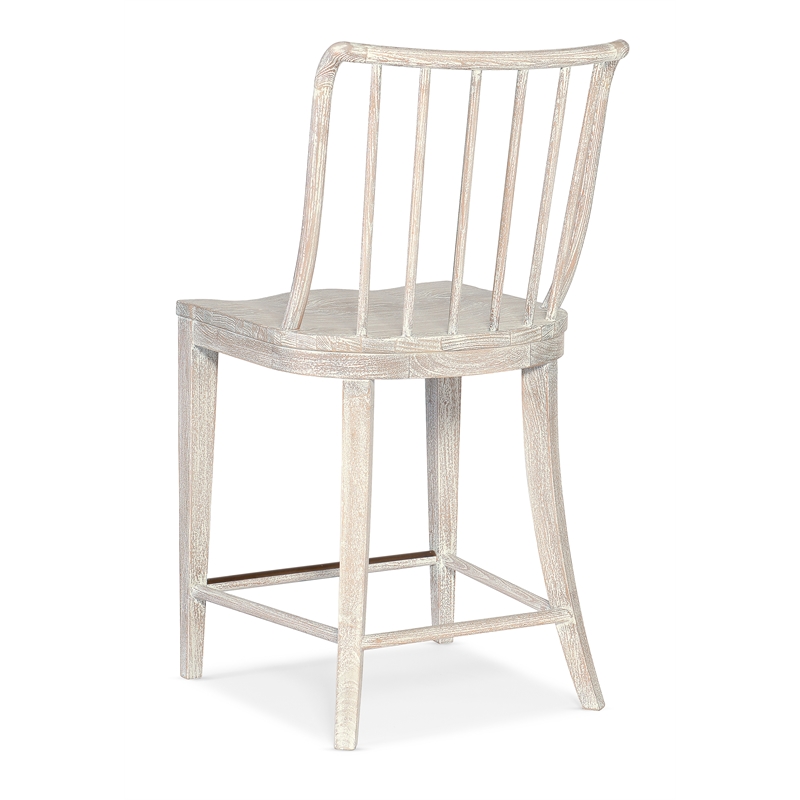 Serenity Bermuda Counter Chair in White Wood by Hooker Furniture