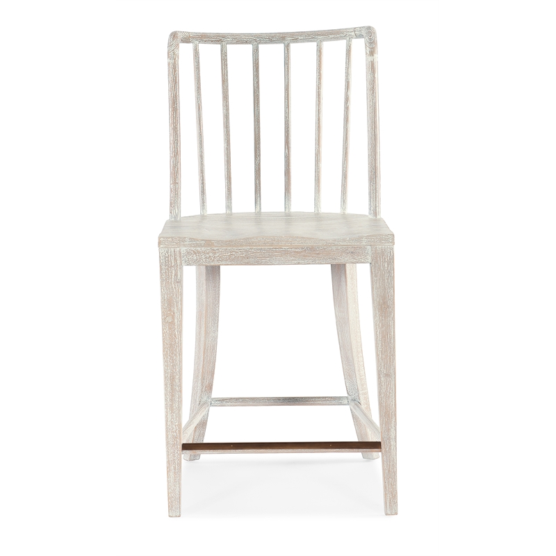 Serenity Bermuda Counter Chair in White Wood by Hooker Furniture