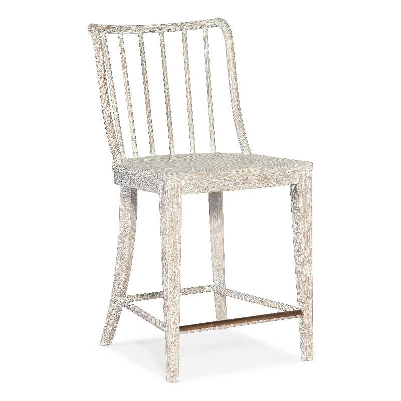 Serenity Bermuda Counter Chair in White Wood by Hooker Furniture