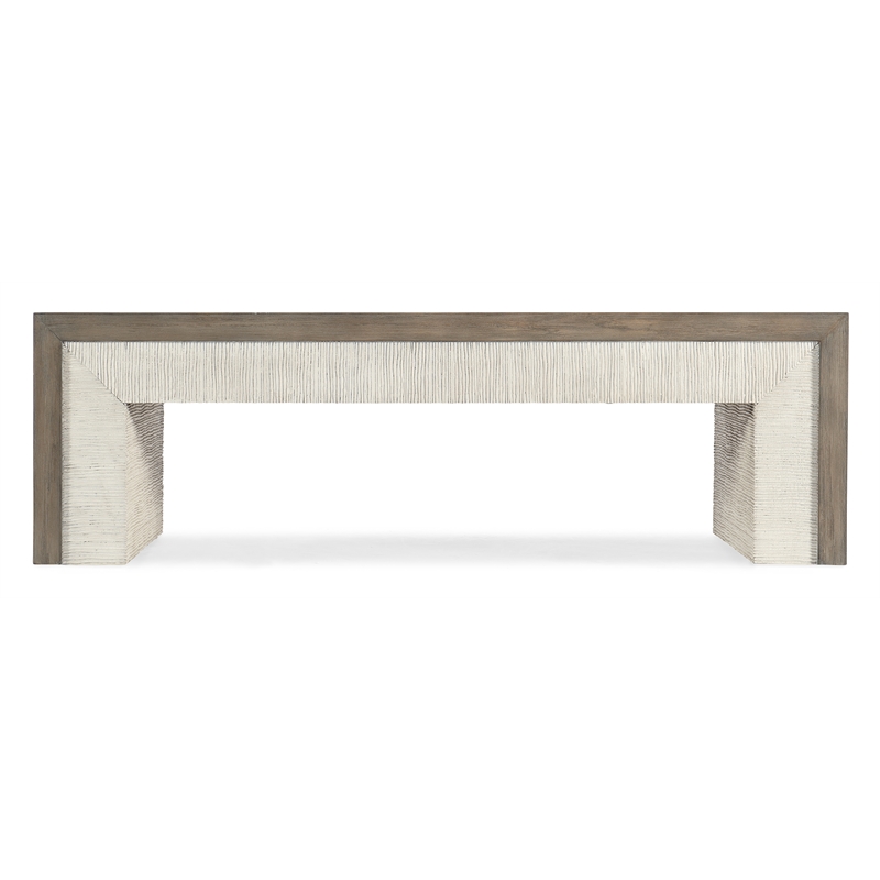 Serenity Skipper Rectangle Cocktail Table in Gray Wood by Hooker Furniture