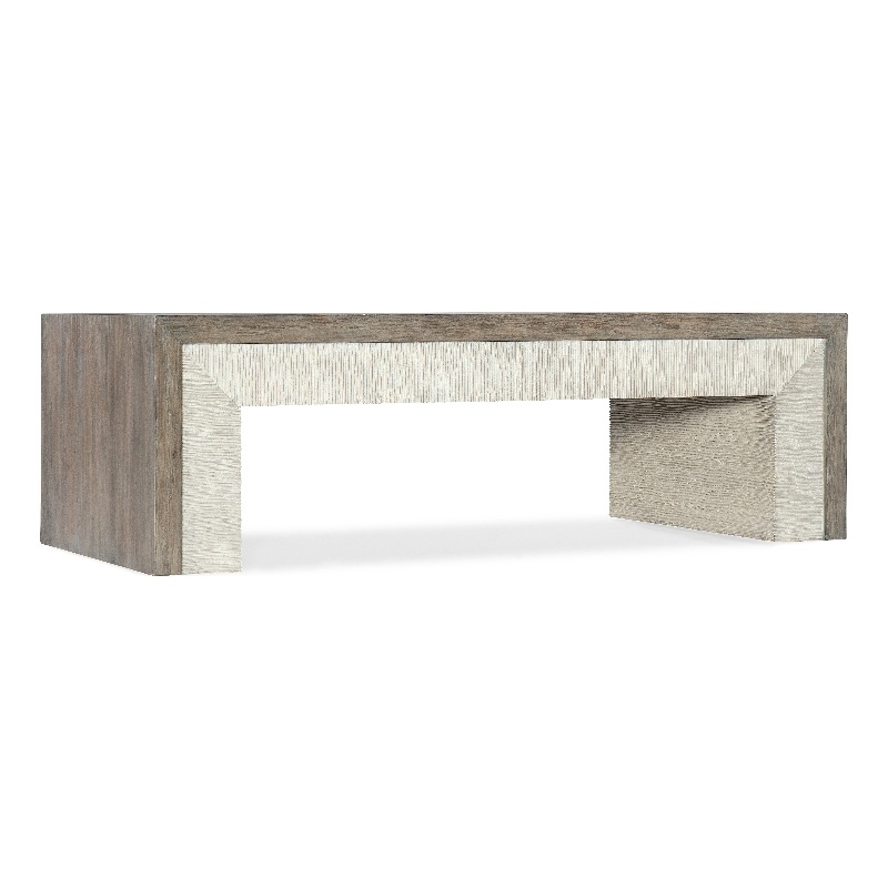 Serenity Skipper Rectangle Cocktail Table in Gray Wood by Hooker Furniture