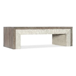 Serenity Skipper Rectangle Cocktail Table in Gray Wood by Hooker Furniture