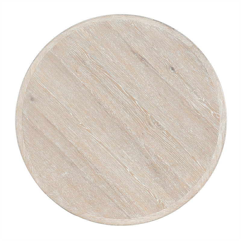 Serenity Bahari Round Cocktail Table in White Wood by Hooker Furniture