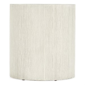 Serenity Swale Round Side Table in Gray Wood by Hooker Furniture