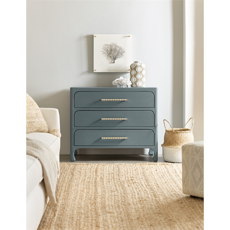 Serenity Cruiser Wood Accent Chest in Blue by Hooker Furniture