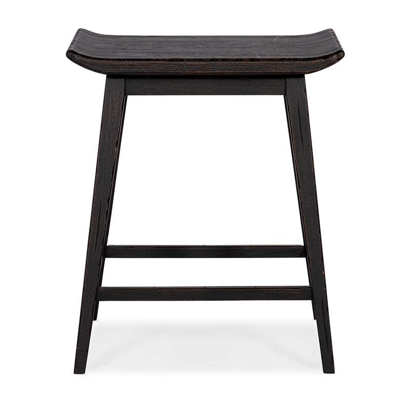 Commerce & Market Wood Stool in Black by Hooker Furniture