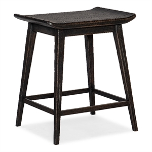 Commerce & Market Wood Stool in Black by Hooker Furniture