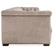 Savion 2 over 2 Sofa with Power Recline & Power Headrest in Beige Leather