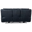 Montel Lay Flat Power Sofa with Power Headrest & Lumbar in Blue Leather