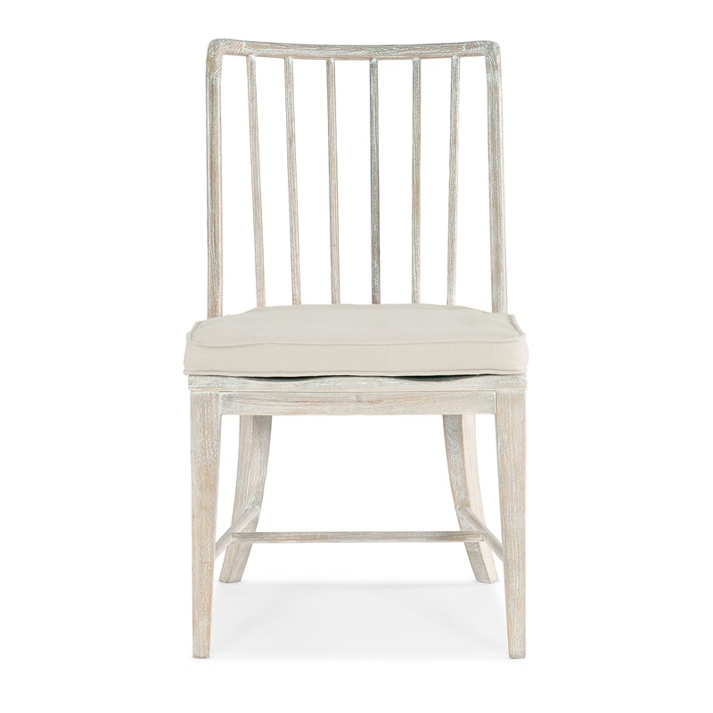 Serenity Bimini Spindle Side Chair- in White Wood by Hooker Furniture