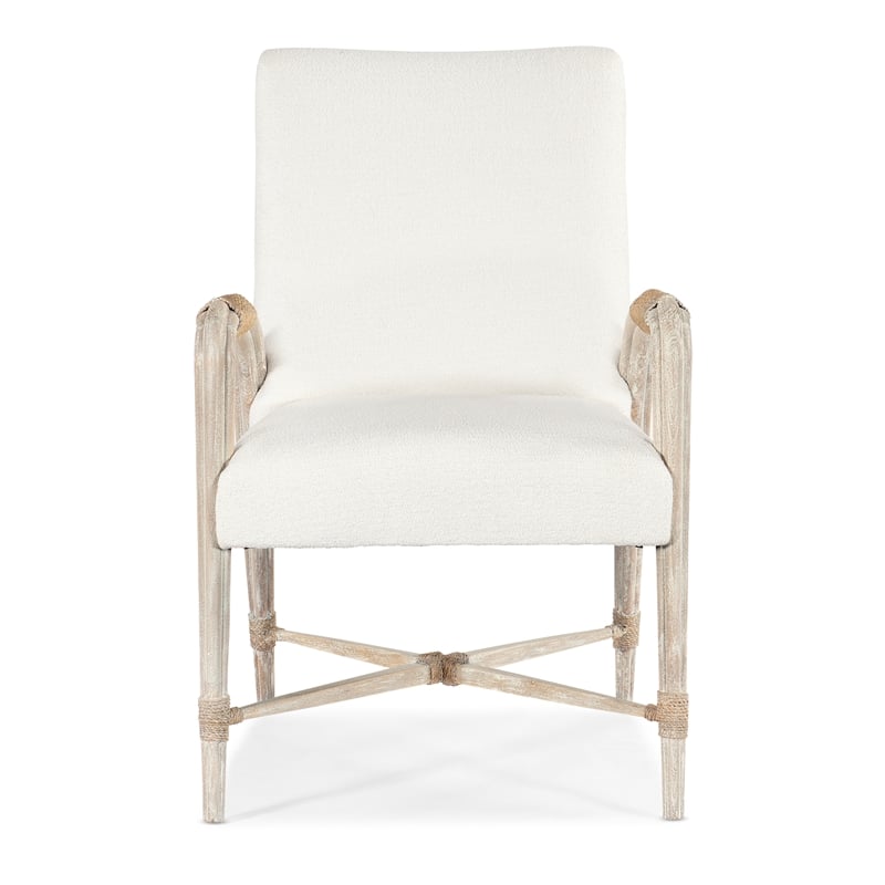 Serenity Arm Chair in White Wood by Hooker Furniture