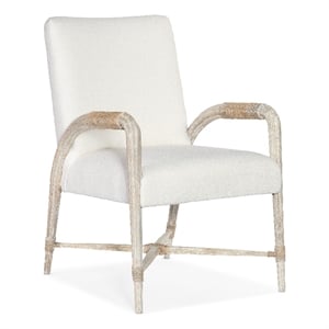 Serenity Arm Chair in White Wood by Hooker Furniture